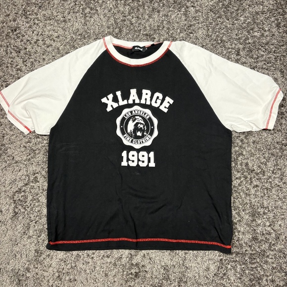 Color Scheme Stitch Raglan Tee - Black – Club Never Los Angeles XLARGE - Picture 1 of 3